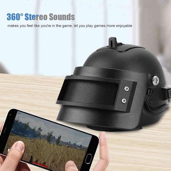Kannettava minikypärän muotoinen Bluetooth-kaiutin langaton ladattava stereosysteemi