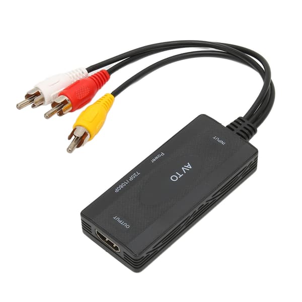 HD Video Converter Box RCA og AV og Composite til HD Multimedia Interface Video Lydkonverteringsadapter
