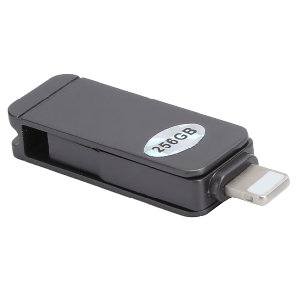 2 i 1 Mini Metal U Disk Mobiltelefon OTG Flashdrev 256 GB Opbevaring til Windows/iOS Systerm