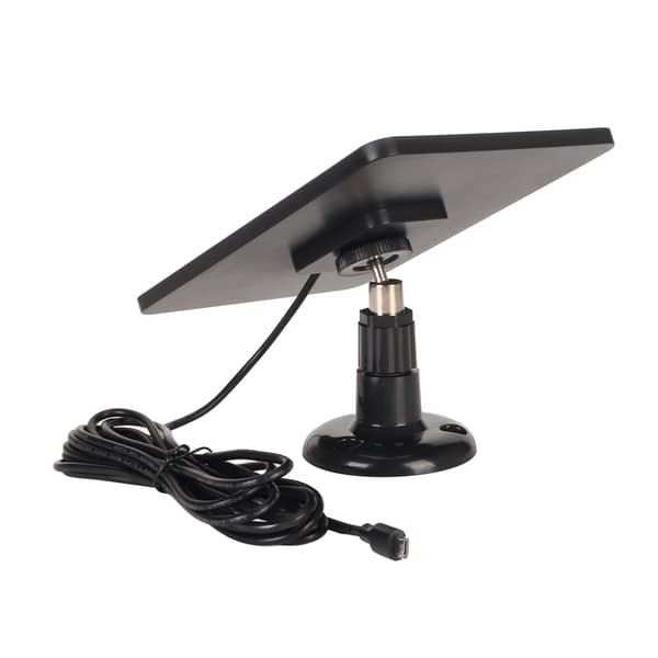 Kamera Solpanel IP65 Vattentät Kameraladdare 5V 4W Hög Effektivitet för Micro USB C Svart