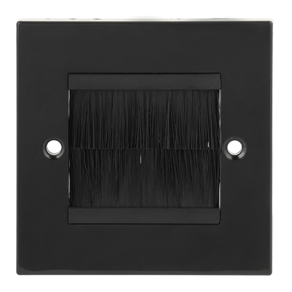 Pölynestoharja Kaapeli seinälevyn portti, suojus cover kiinnityspaneeli (musta)