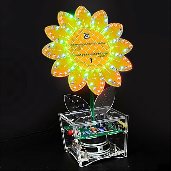 LED Färgglad LED Solros Bluetooth Högtalarkit Musikspektrum