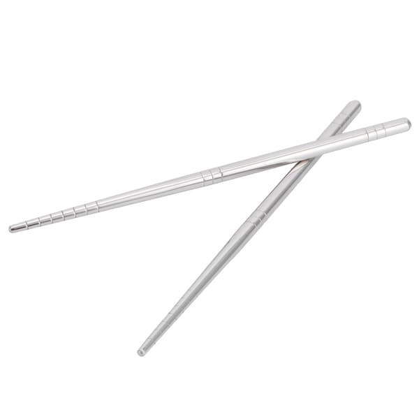 1 par spisepinner 304 rustfritt stål spisepinner bestikk kjøkkentilbehør 17,5 cm