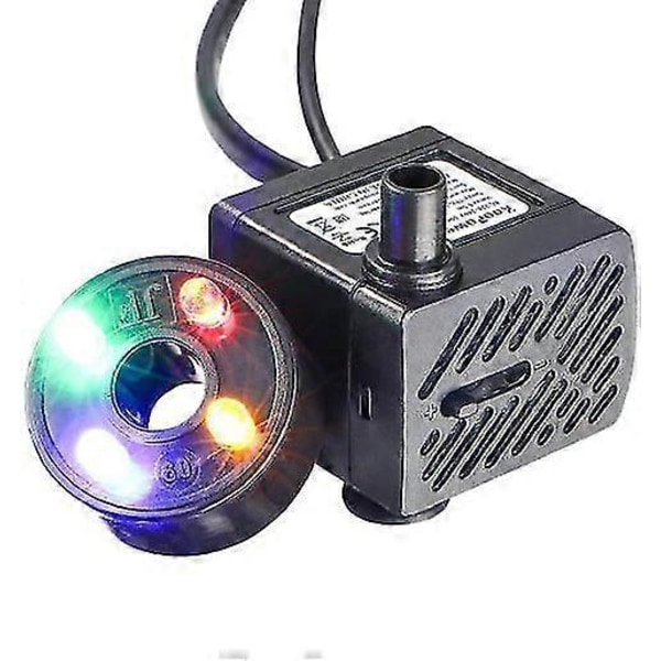 Mini Vannpumpe Med LED For Små Akvarier zd.21