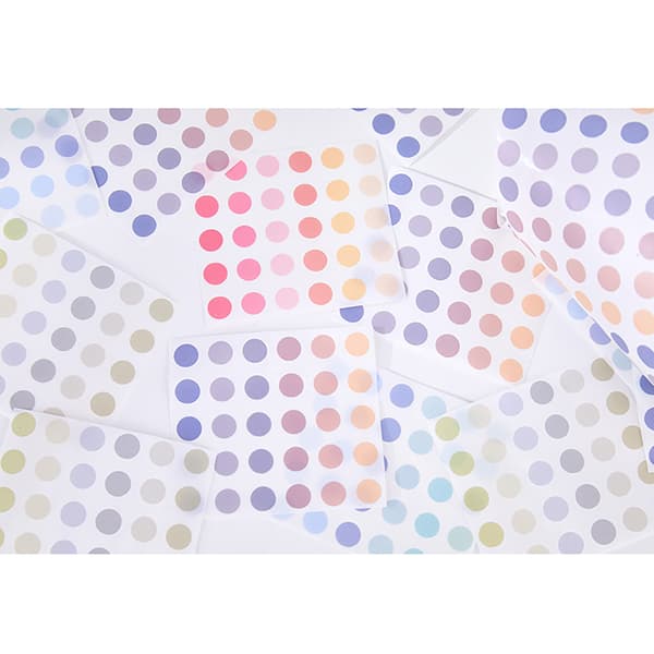 60mm 3m Längd Pricketiketter Tejp Runda Kodningsetiketter Tejp för Dagböcker Scrapbooking