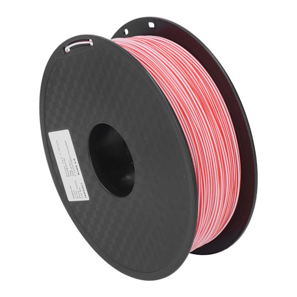3D-printer filament 1,75 mm rød hvid dobbelt farve filament PLA filament forbrugsmateriale til model DIY