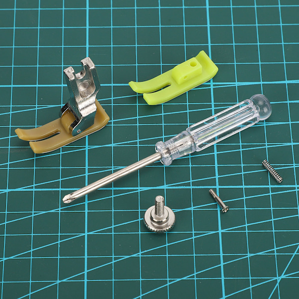 Bias Binder Foot Snap on MT‑18 Double‑Deck Sewing Machine Plastic Presser Clip on with Spring