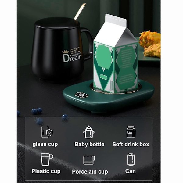 Kaffemuggsvärmare för Skrivbord, USB Te Kopp Värmare Underlägg USB, Smart Magic