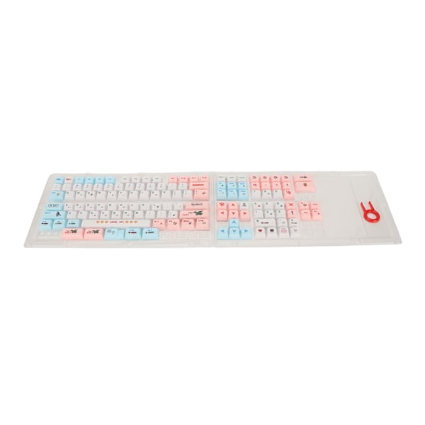 PBT-tangentbordstangenter 130 tangenter Dye Sublimation Ergonomiska rika färger Mekaniska tangentbordstangenter för spelarbete DIY Dragon Warrior