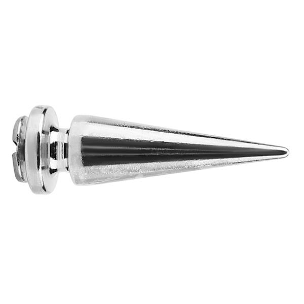 10 st metallnitar och dubbar med skruvrygg för DIY-läderhantverk (silver)