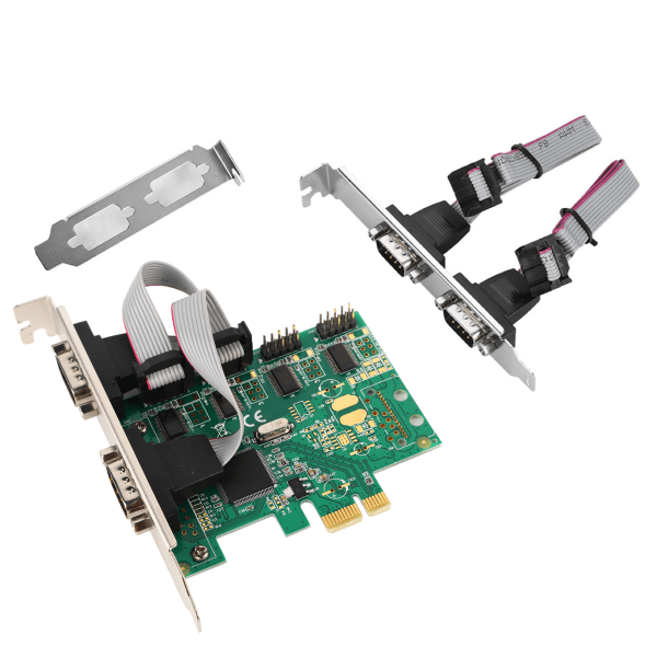 PCI-E til RS232 4-ports seriell portomformer PCI Express-kontrolleradapter utvidelseskort