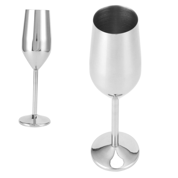 200 ml bägare i rostfritt stål Champagneglas drickskopp för bar/fest/bankett/picknick.