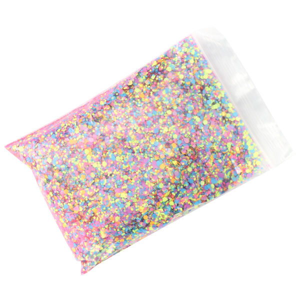 50g Mix Farge Glitter Sekskantet Form Glitter Ansikt Kropp Øye Nail Art Dekorasjon Glitter