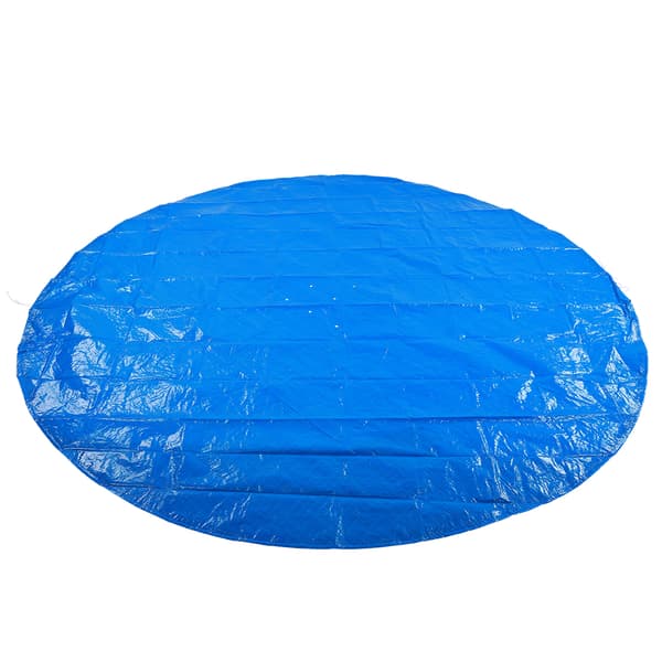 Rund form PE Vattentät Regn Dammtät Poolskydd Skyddande tygtillbehör 210 cm diameter