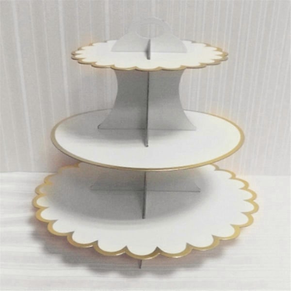 3-vånings serveringsbricka Cupcake Tower Cupcake-hållare för fester
