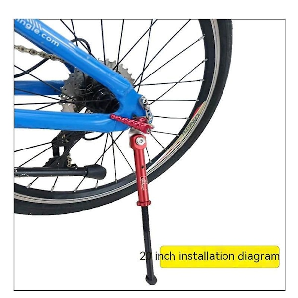 26cm Universal Ställ för Cykel, Halksäker, Bakre Montering, Sidostöd för Landsvägscyklar, Passar Barn och Vuxna