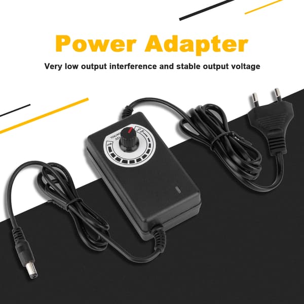 3-12V 3A Spændingsregulering Dæmpbar Strømforsyning DC Regulator Adapter til LED Lys 100-240V EU Stik