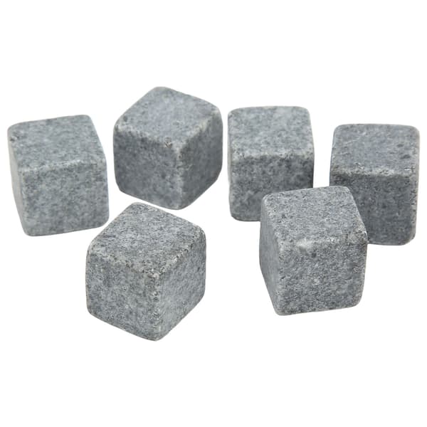 Whisky Sten 2cm Granit Whisky Is Tart Sten Flanelpose Sæt Gave til Whisky Gin Vin Vodka med Flanelpose 6