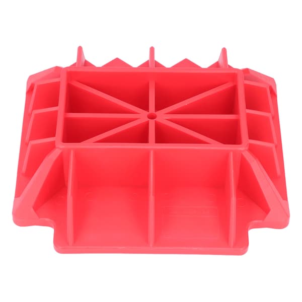 Jack Alleviate Base Pad Hard Nylon Rød Riflet Erstatning for XTREME OffRoad Rescue