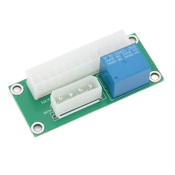 Flere strømforsyningsadapter ATX strømsynkronisering 24Pin Dual Power Startup Board til strømforsyning grafikkort IDE-interface