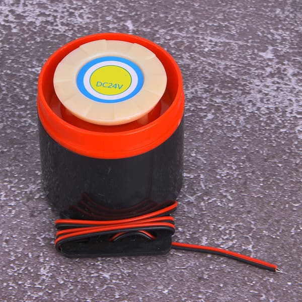 DC 24V 110dB Aktiv Buzzer Alarm Beeper med ledning til DIY elektronik