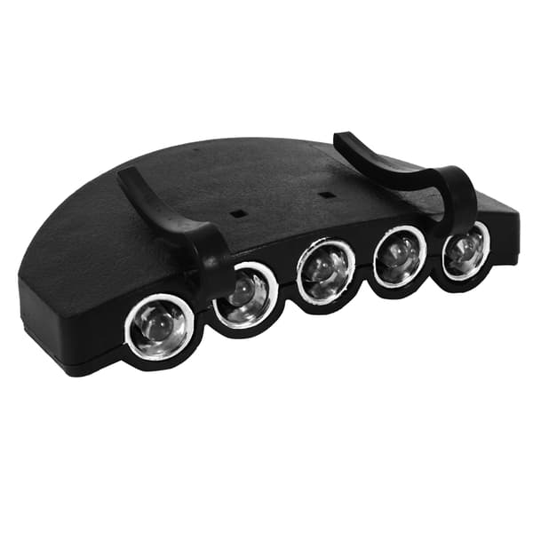 5 LED Caps Hatt Skygge Klips Hodelykt Lampe Hodelykt Fiske Vandring Sykling Camping