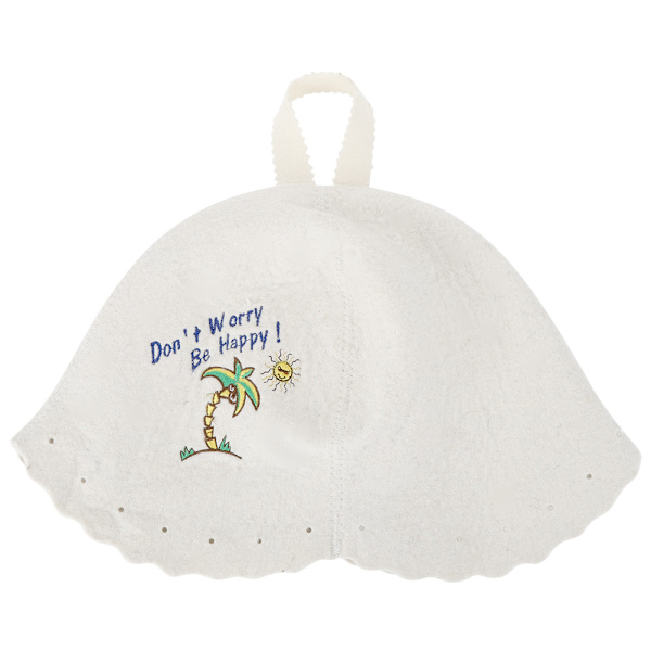 Moderne stil lettvekts ullfilt badstuhatt - Unisex badstuetilbehør