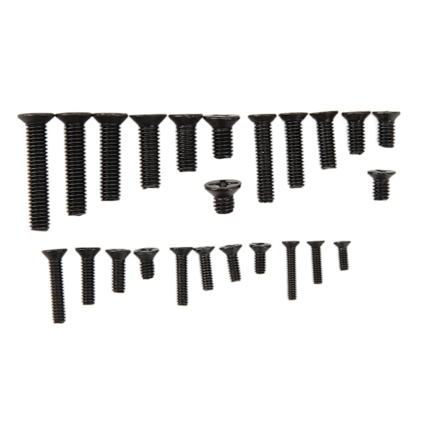 720PCS Laptop-ersättningsskruvsortiment Kit Svart Notebook-dator Reparation Kolstålsskruvsats