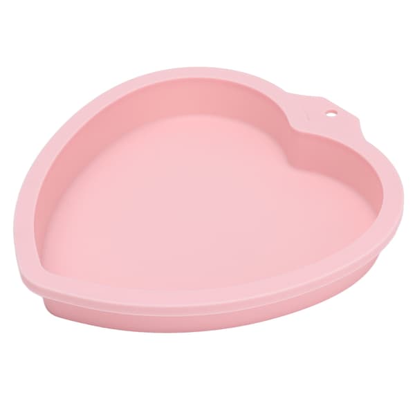 Hjemmekøkken Bageform Kageform Genanvendelig Silikone Bageform til Bageri Kagebutik Desserter Pink Hjerte