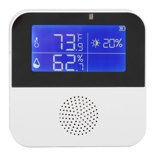 WiFi-fuktighets- och temperatursensor med hög noggrannhet, smart termometer och hygrometer med 2,9-tums LCD-skärm