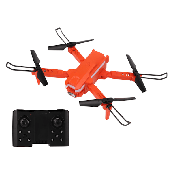 XT8 Mini-lennokki Ilmakuvaus RC FPV -lennokit 4K Kaksoiskamera Monivärinen Valo Lentokone Lelut Oranssi Kaksoisakku