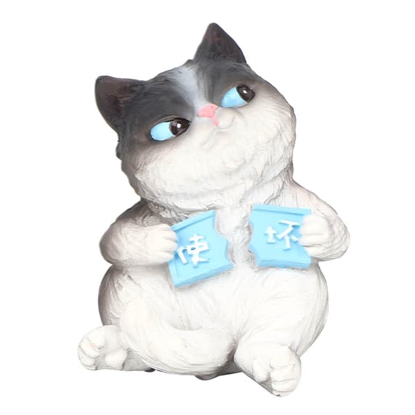 Mini simulering katt dyremodell mikrofigur leker gave til kake bil dekor