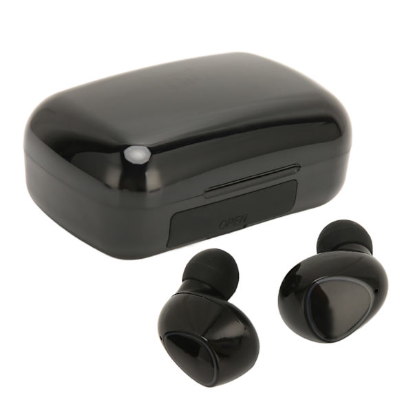 Bluetooth nappikuulokkeet melua vaimentavat IPX7-vedenpitävät stereobasso langattomat kuulokkeet case urheiluajoon