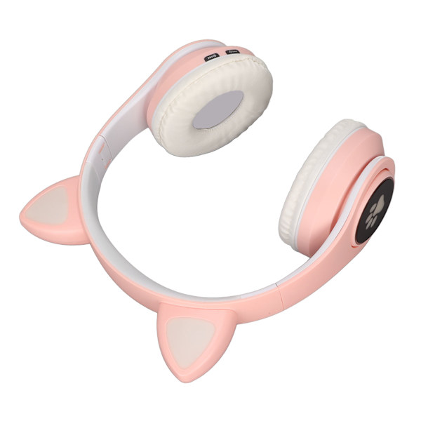 Glødende katteører Bluetooth-hovedtelefon Bas Foldbar trådløs hovedbeklædning Åndedrætslampe Headset