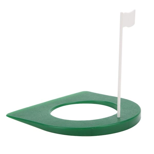 Golføvelse Putting Cup Plast Putter Plate med Avtakbart Flagg Innendørs Treningshjelpemidler