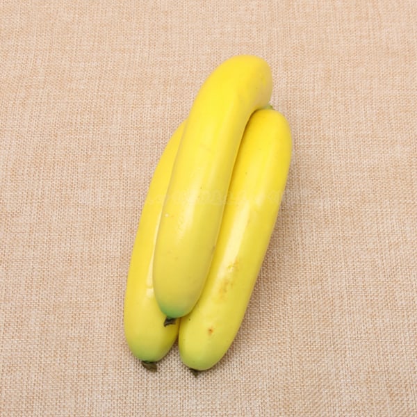 Artificiell Banana 7 Heads Banana Model High Simulation Fake Fruit Banana Model Photo Prop för Home Party