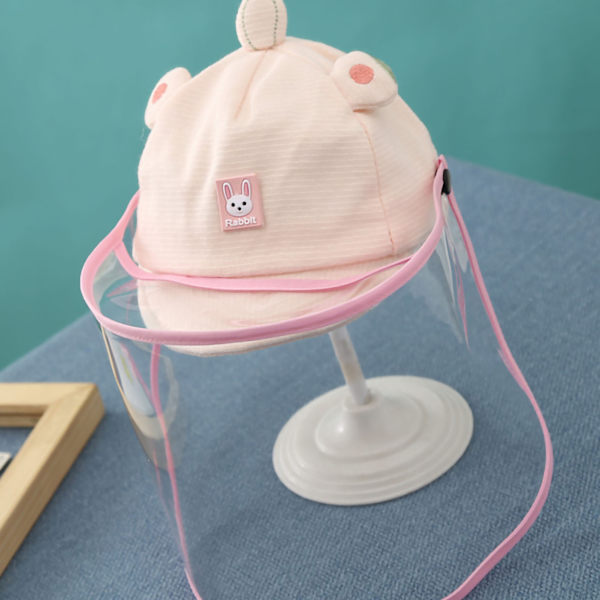 Baby Face Guard Avtakbar Barn Face Guard Hat Avtakbar Transparent Face Guard Rosa