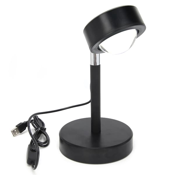 Solnedgangsprojektorlampe USB nattbordslampe skytefyllingslampe for direktesending