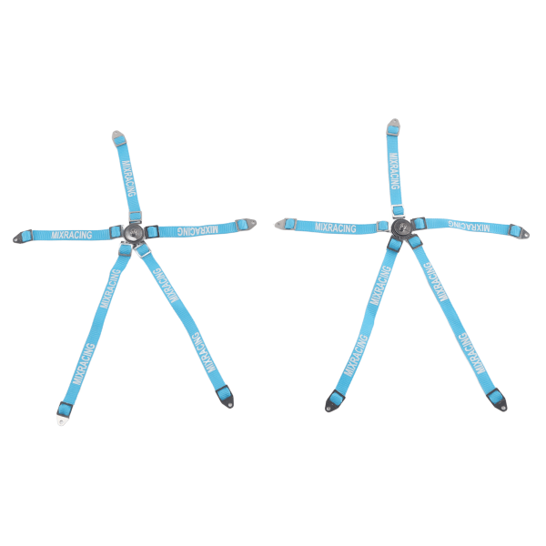 2PCS Simulerad förarbälte Säkerhetssimuleringsrem för Axial 1/10 90018 RC Course TruckBlue