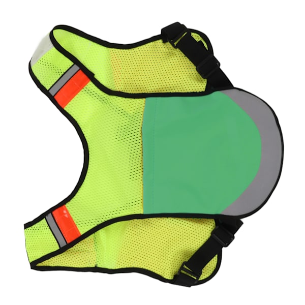 Elastisk multifunktionel reflekterende vest til natkørselssport Åndbar reflekterende vest Grøn