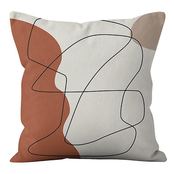 Abstrakt Mjuk Hållar Kudde Set, Modern Konst Dekor, för Familj Flickor Sovrum Soffa Vardagsrum (18 x 18 tum)