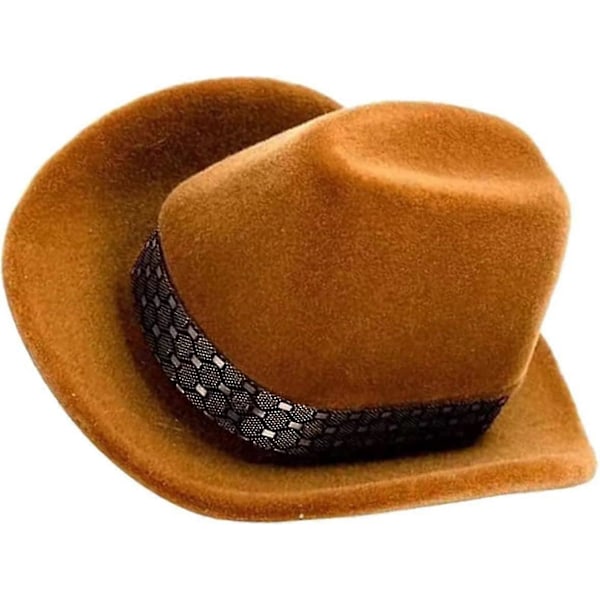 2 stk cowboyhatt ringboks øredobber for bryllupsreise gaver mini beholdere morsom øredobbeholder vielsesring etui frieri ring etui Zekai