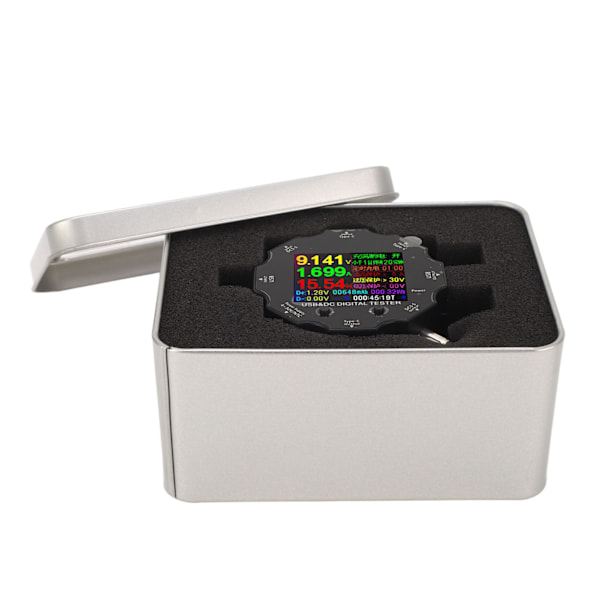 USB-tester 65W Bluetooth Digital spænding strømstyrke effekt modstand kapacitet USB-effektmeter 3.6‑32V
