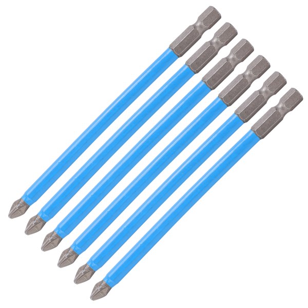 10 stk. PH2 elektriske krydsmejselbits 125 mm skridsikre magnetiske bitsæt