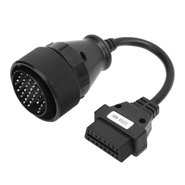 240 mm diagnostisk kontakt OBD2-kabel 37-polig huvud till 16-polig svart bärbar universell för lastbilar