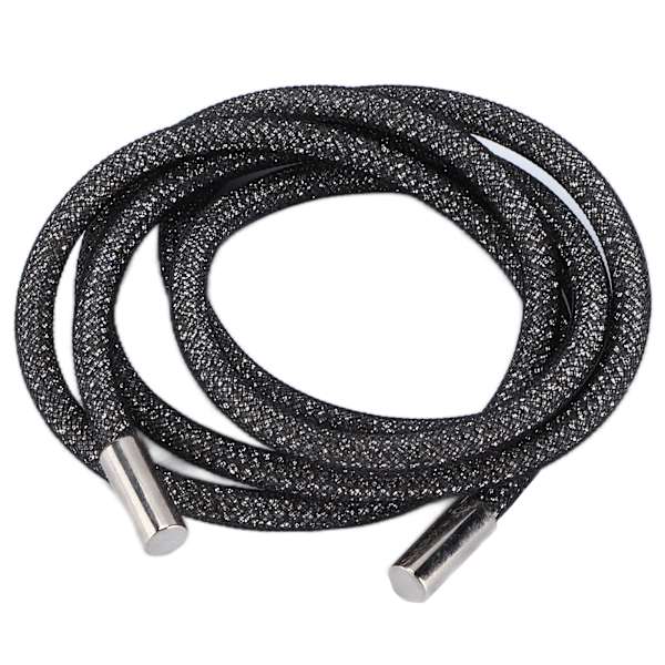 Rhinestone Reb 6 mm Bredde Shiny Glitter Dekorativ Snor Trim Tilbehør til Sko Tøj Sort Mesh Hvid Rhinestones 120 cm Længde