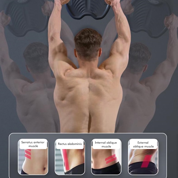 4 pyörän liukuva vatsalihasten harjoituskone Hiljainen vyötärön vahvistusharjoittelulaite Kotitreeniin Core Workout Fitness
