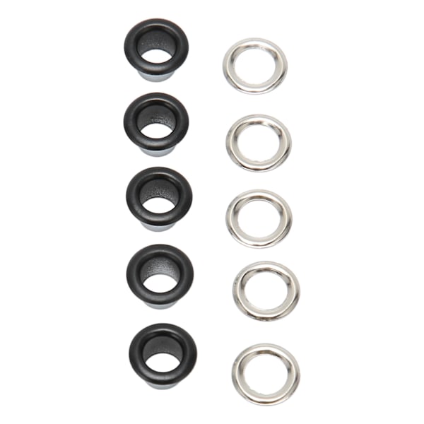 500 sett Grommet Kit 6 mm Rund Kobber Utsøkt Enkel å bruke Multi Purpose Eyelet Kit for Reparasjonsdekorasjon DIY Matt Black