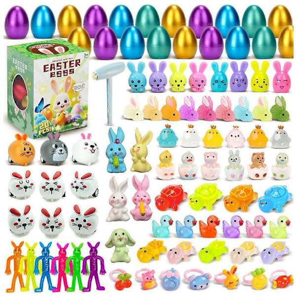 Påskeegg Knuse Gull Egg Overraskelse Blindboks (20 Egg)