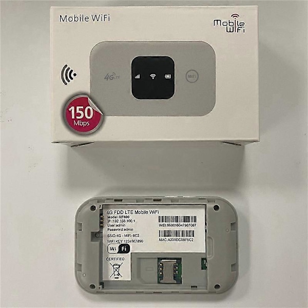 MF800 4G Version Bærbar MIFI Pocket WIFI Kort Router 150Mbps